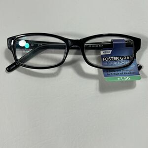 Foster Grant - Multi Focus Plus Black and Grey Reading Glasses - 1.50